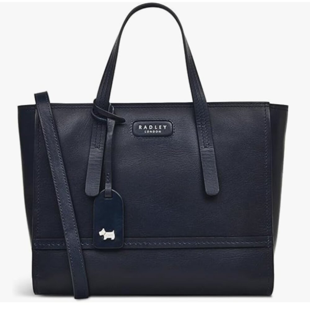 Radley London Cotton Street Leather Satchel, black